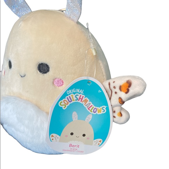 BNWT Squishmallows Berit 5” Moth Butterfly - Picture 3 of 5